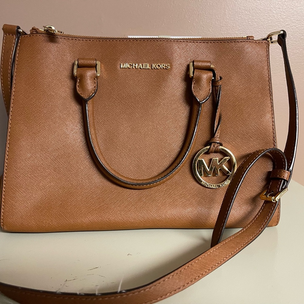 Michael Kors Tan Leather Satchel